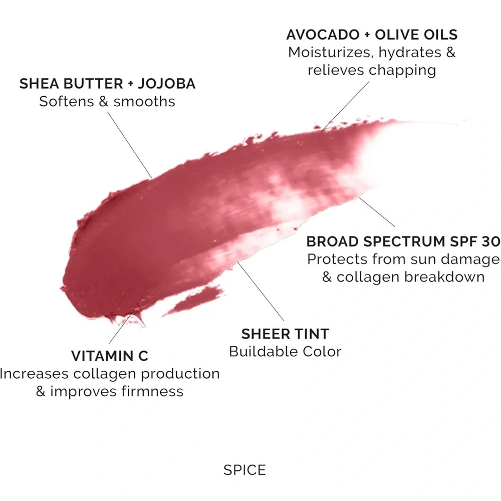 NIB MDSolarSciences Hydrating Sheer Lip Balm SPF 30 in Spice
